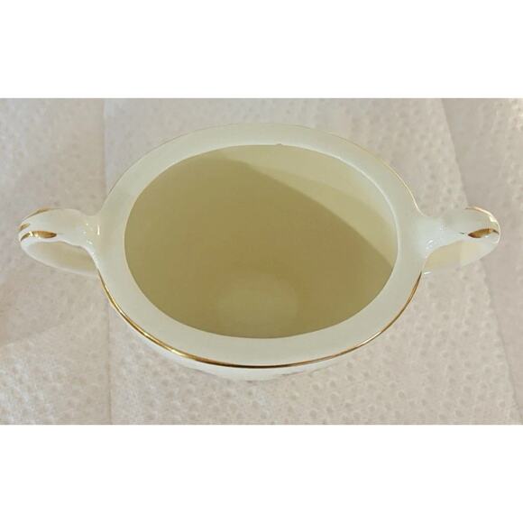 VTG Homer Laughlin Eggshell Georgian Cream And Sugar Set Heather Rose Collection - Picture 5 of 11